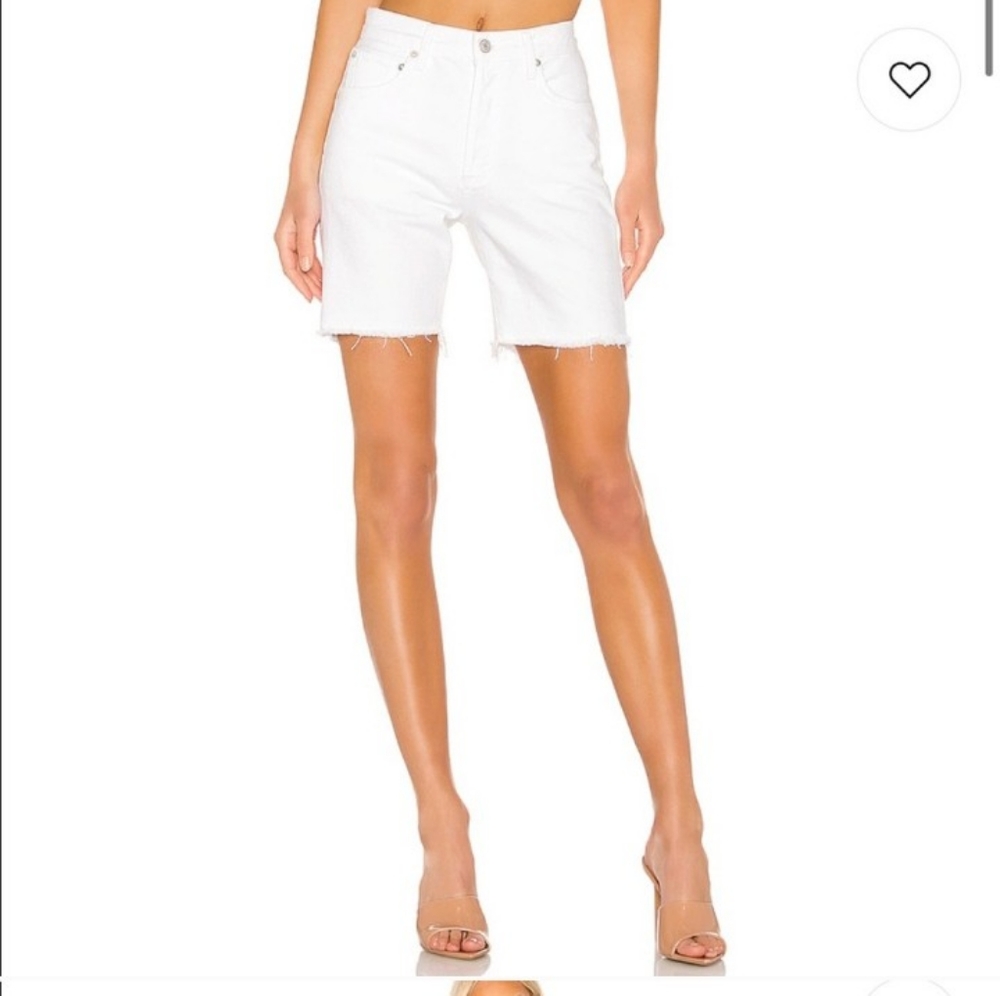Agolde Rumi shorts in Oyster